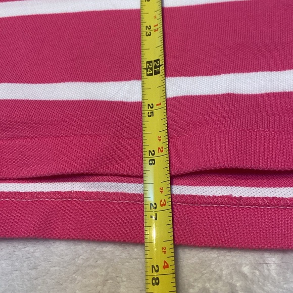 POLO By RALPH LAUREN NWT Size M Customer Fit 2 Button Polo Pink & White - Picture 5 of 7